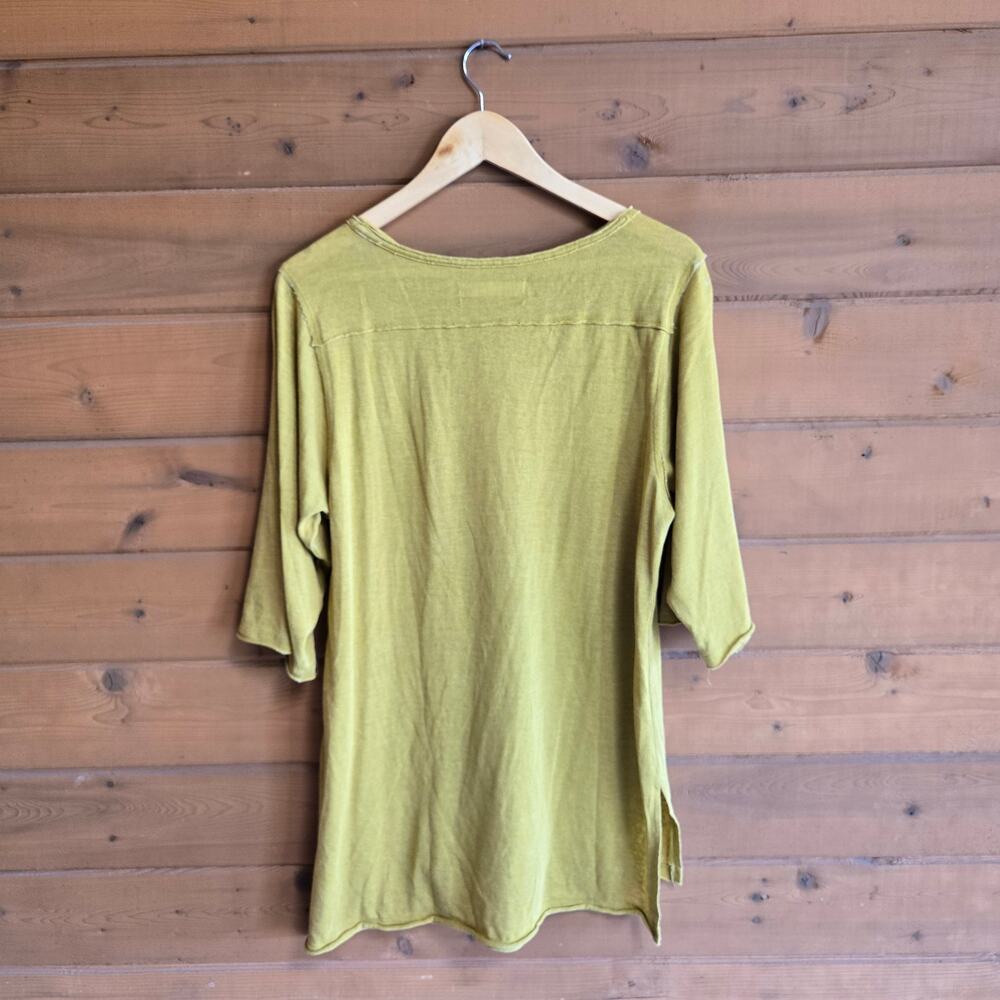 Free People Top Morgan Henley Tunic Vneck Alchemy Blouse Shirt Boho Granola Med - Picture 3 of 7